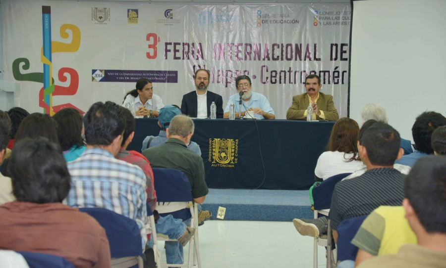 Rinde UNACH homenaje al filósofo Luis Villoro Toranzo en la Tercera Feria  Internacional del Libro Chiapas-Centroamérica 2014
