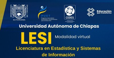 Invita UNACH a formar parte de la Licenciatura en Estadística y Sistema de Información