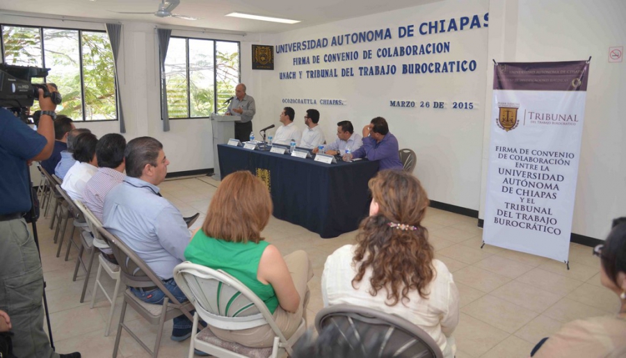 Fortalece UNACH vínculos de colaboración con el Tribunal del Trabajo Burocrático del Poder Judicial del Estado de Chiapas