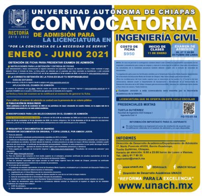 Abierta Convocatoria Para Examen De Admisión De La Carrera De ...