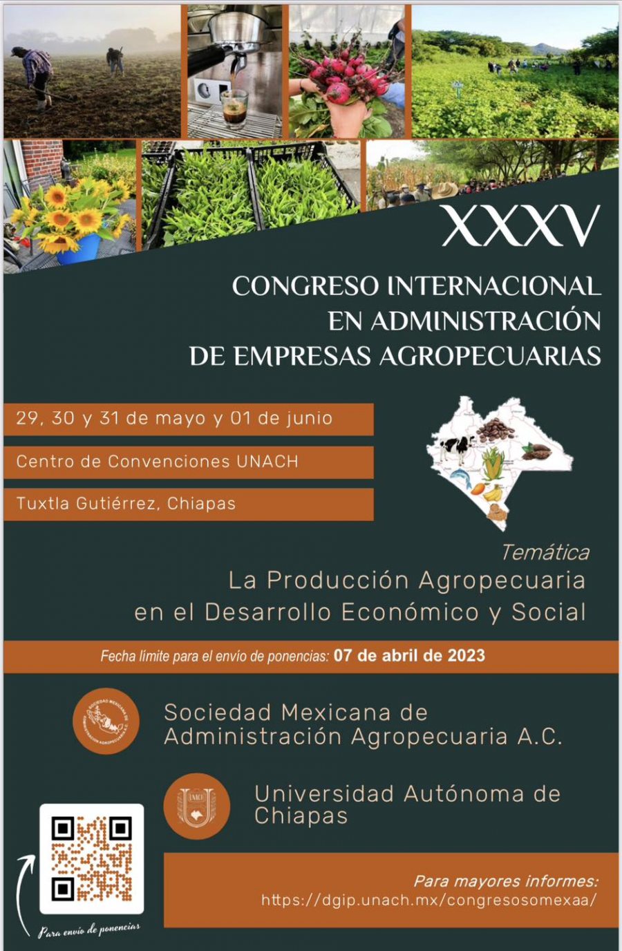 Invita UNACH a participar en el Congreso Internacional en Administración de Empresas Agropecuarias