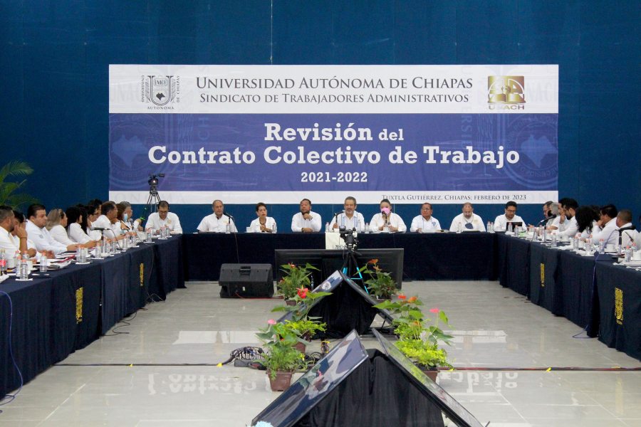 Inician las negociaciones del Contrato Colectivo de Trabajo entre la UNACH y el Sindicato de Trabajadores Administrativos