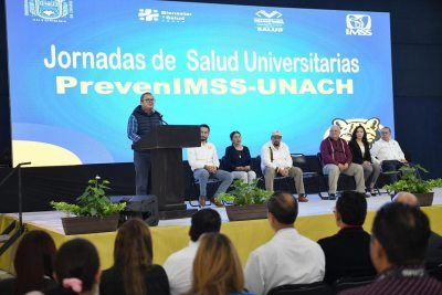 Participan cientos de estudiantes, docentes y administrativos en las Jornadas de Bienestar y Salud PREVENIMSS UNACH