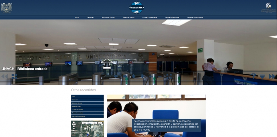 Panorama de 360 grados Ofrece UNACH nuevo portal web de recorridos virtuales
