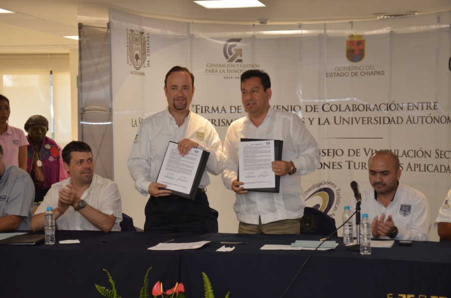 Acuerdan UNACH y Secretaría de Turismo Estatal establecer proyectos en beneficio del desarrollo de Chiapas