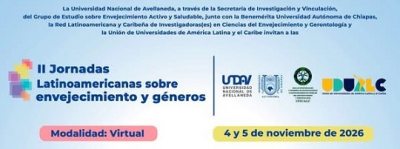 Invita UNACH a participar en las Jornadas Latinoamericanas sobre Envejecimiento y Géneros