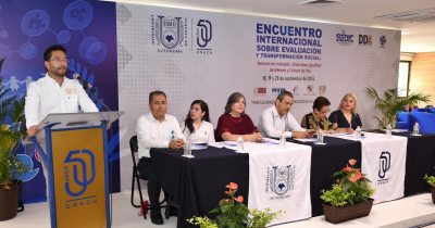 Inaugura UNACH las actividades Primer Encuentro Internacional sobre Evaluación y Transformación Social