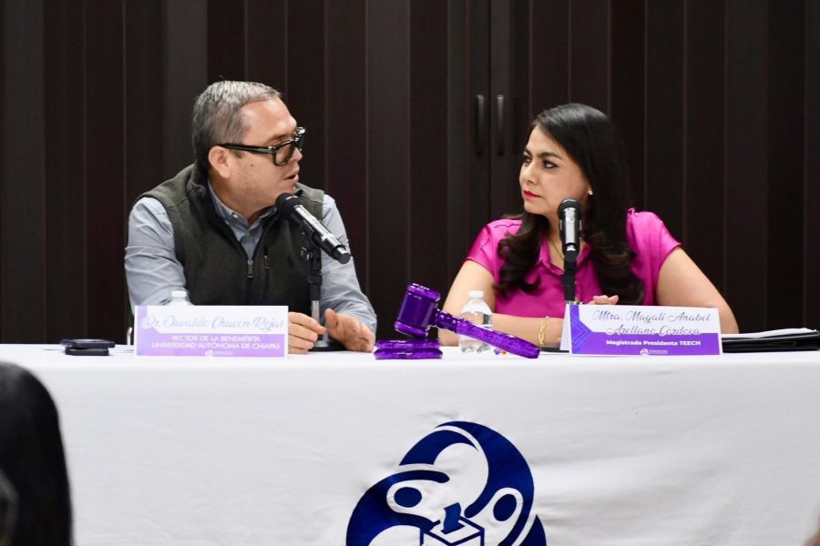 Suscriben UNACH y el TEECH convenio de colaboraci&oacute;n