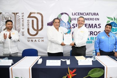 Cambia de estatus la Coordinación Académica de la Licenciatura de Ingeniero en Sistemas Costeros de la UNACH