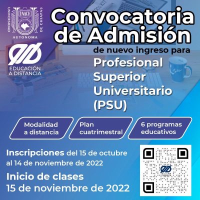 Abierta La Convocatoria De Nuevo Ingreso Al Profesional Superior Universitario De La UNACH