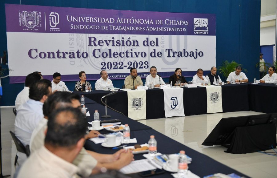 Inicia Administración Central de la UNACH la revisión del Contrato Colectivo de Trabajo con el Sindicato de Trabajadores Administrativos